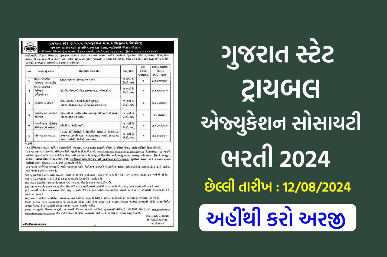 GSTES Recruitment 2024